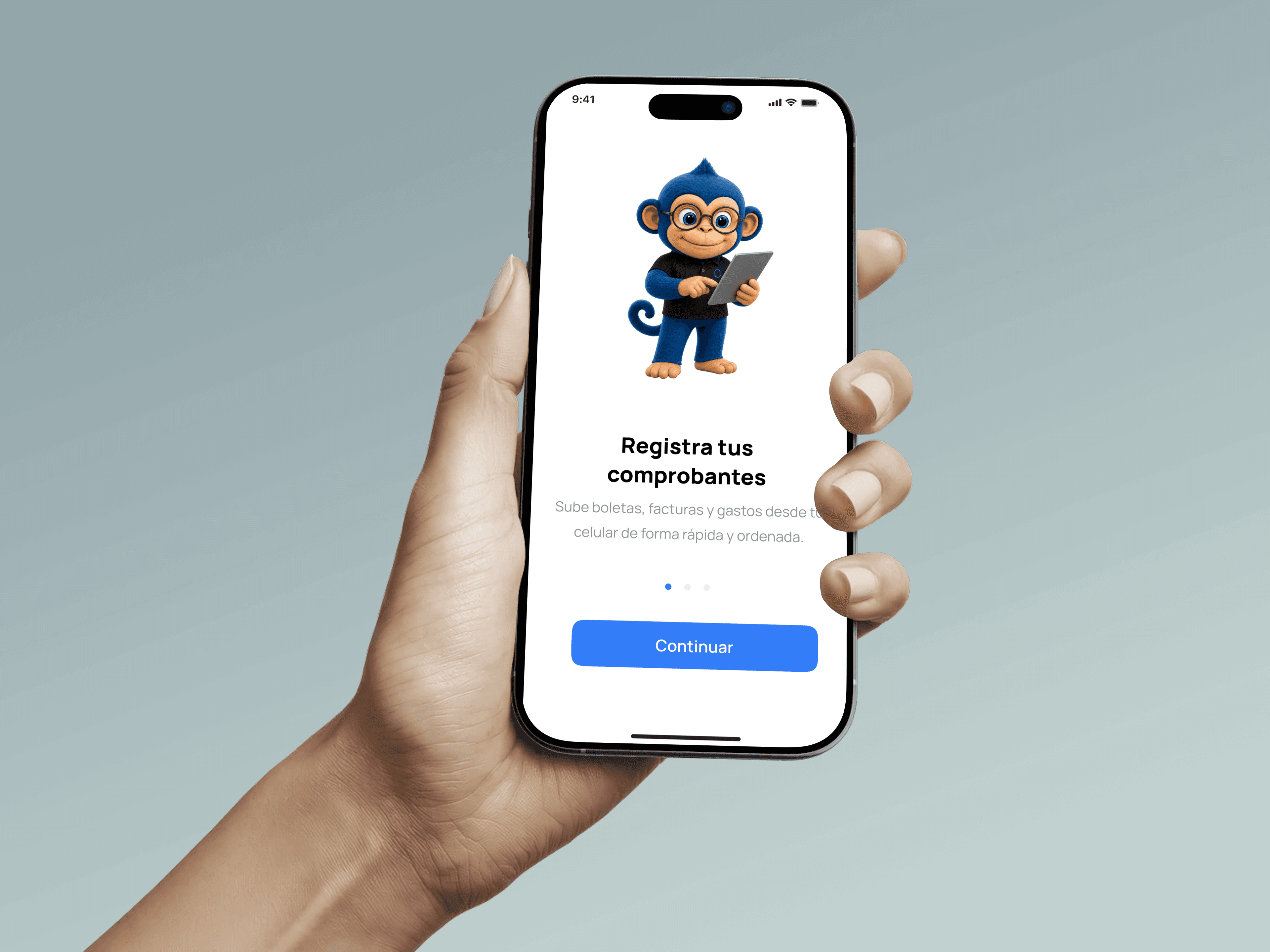 Pantalla de la app SUMAUP360: registra tus comprobantes desde el celular