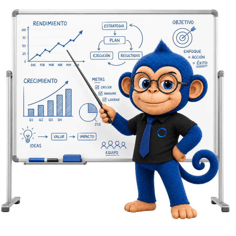 Suma enseñando finanzas en una pizarra, explicando tributación de forma simple